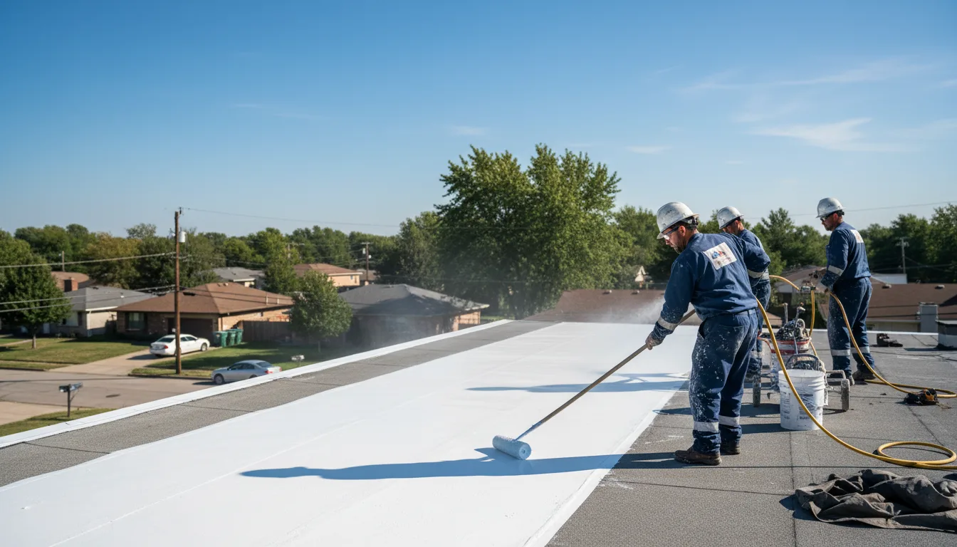 Commercial roof coating in Somerdale, OH near me